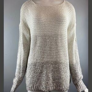 NWT RDI Womens Open Stitch Pullover Sweater Natural
Combo Size L